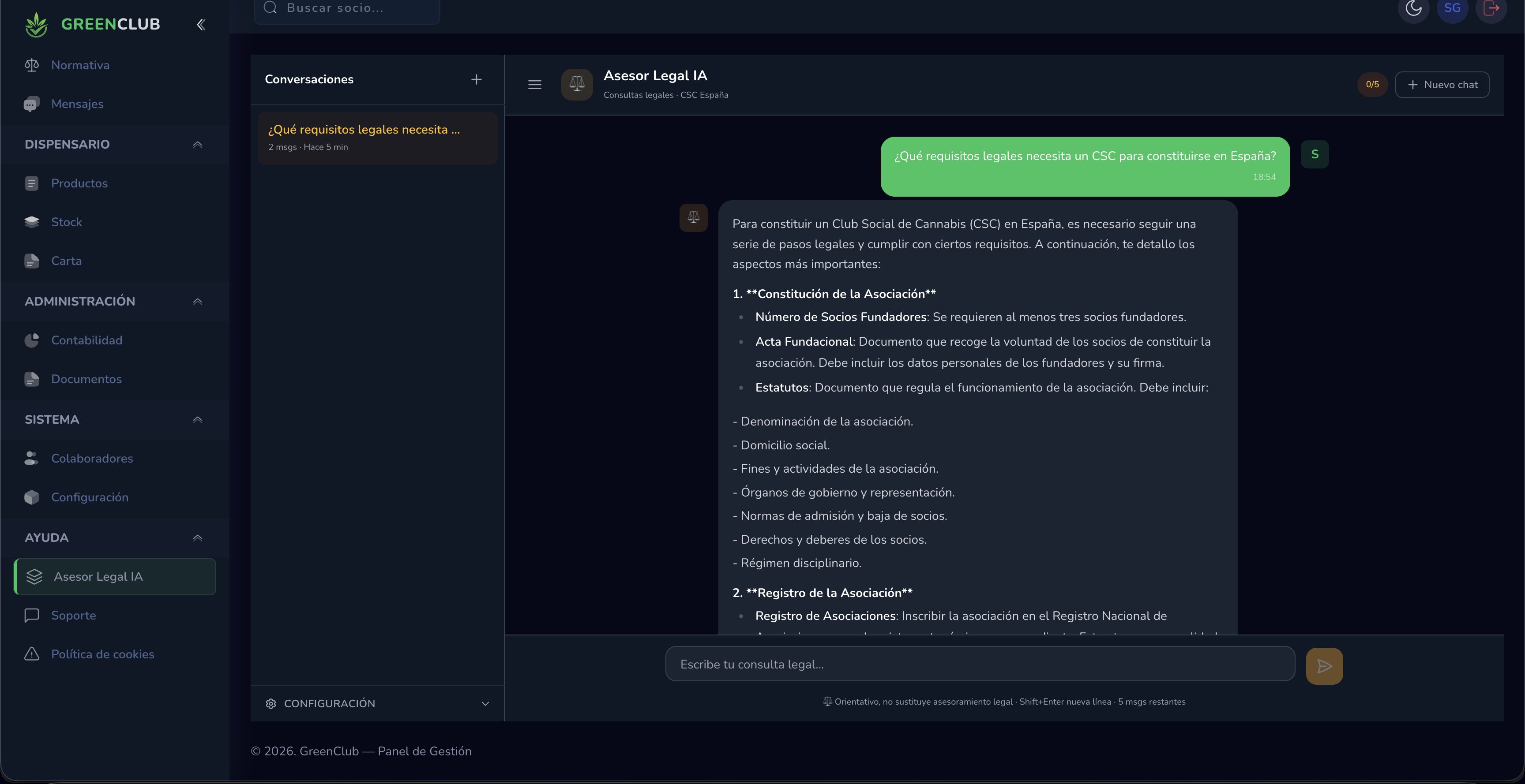 Asesor Legal IA - Consultas legales asistidas por IA